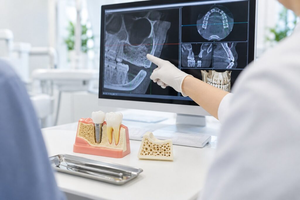 インプラントで骨が足りないと言われたら？骨造成の種類や費用を解説